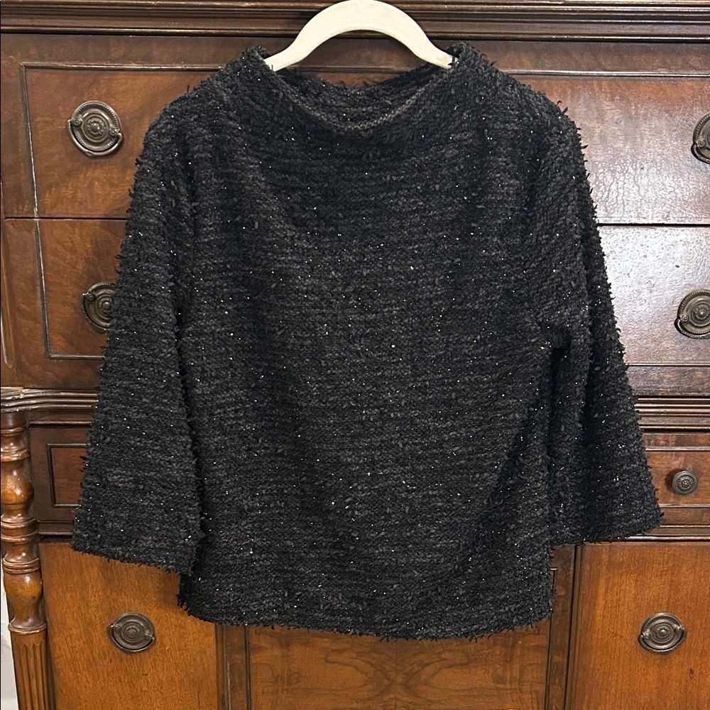 Vince Camuto 3/4 Sleeve Boat Neck Festive Top Women's Size XS